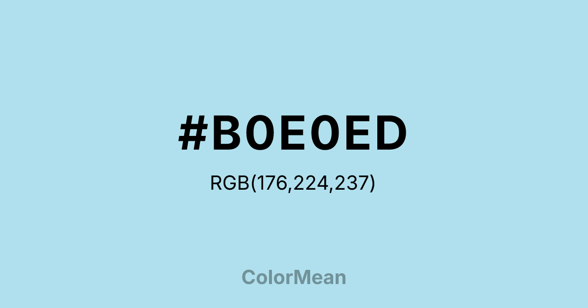 #B0E0ED color swatch