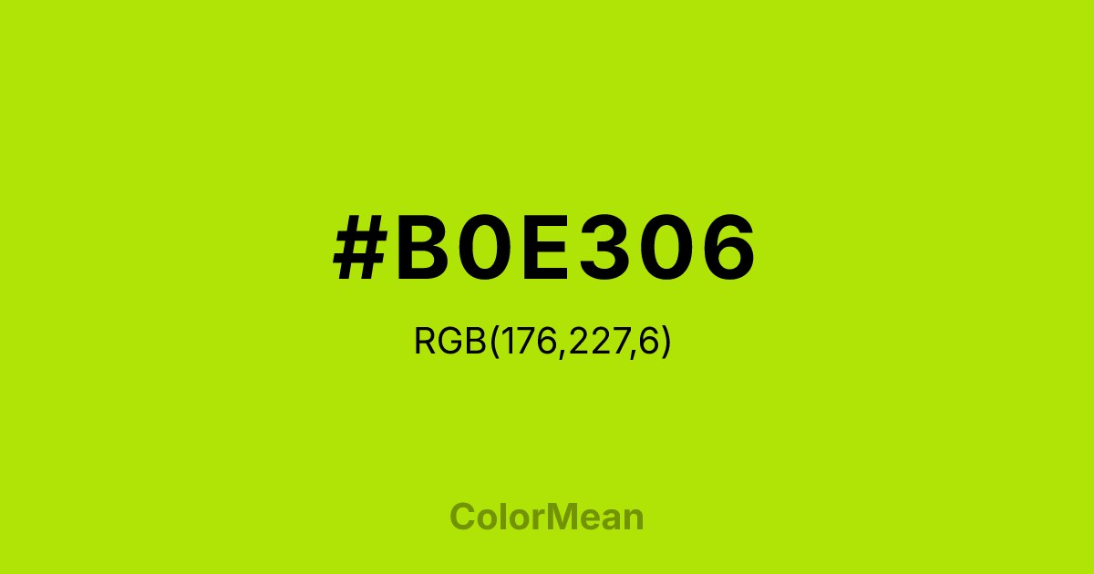 #B0E306 color swatch
