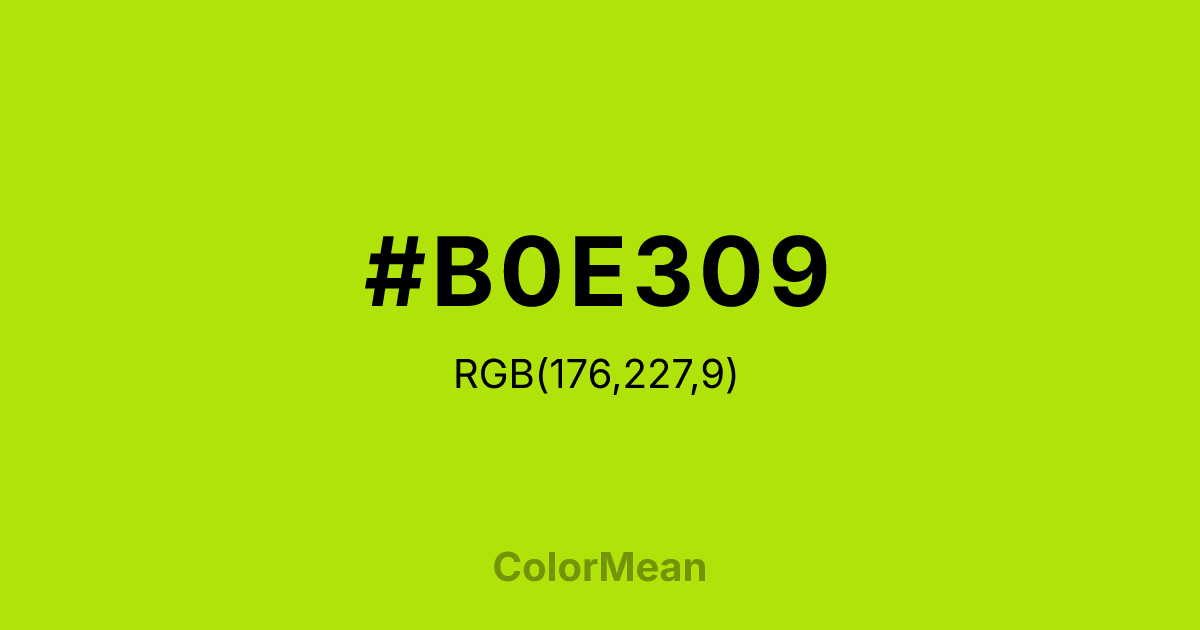 #B0E309 color swatch