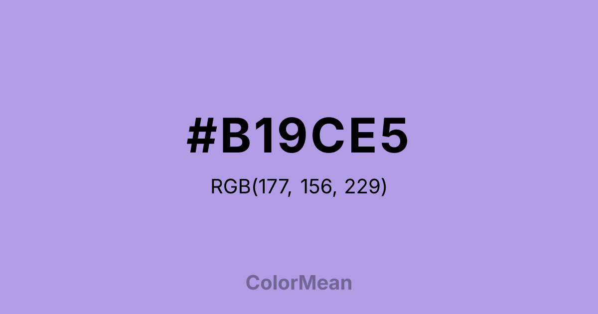 #B19CE5 color swatch