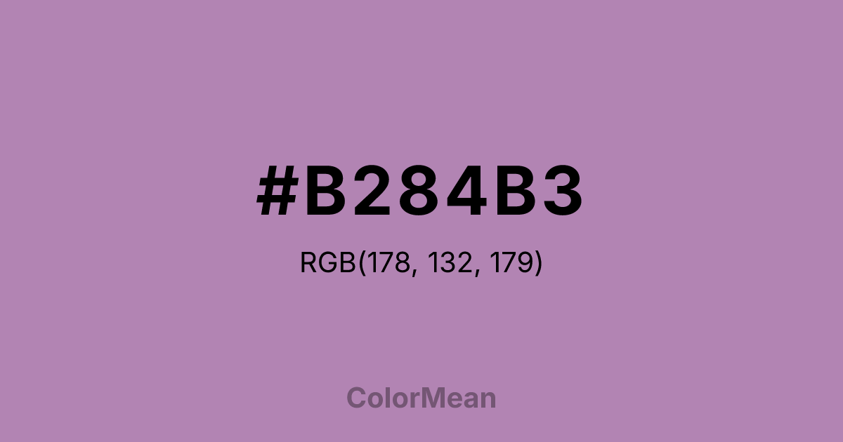 #B284B3 color swatch