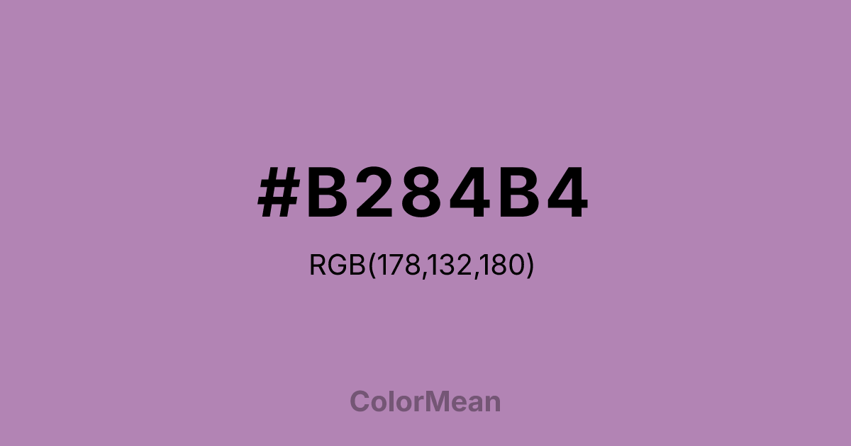 #B284B4 color swatch