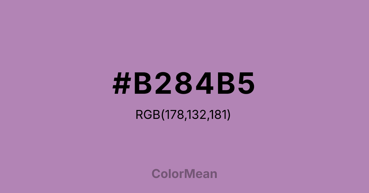 #B284B5 color swatch