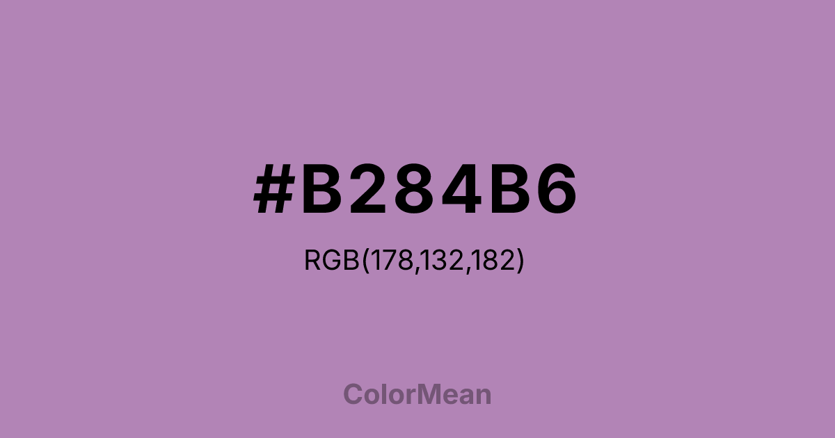 #B284B6 color swatch