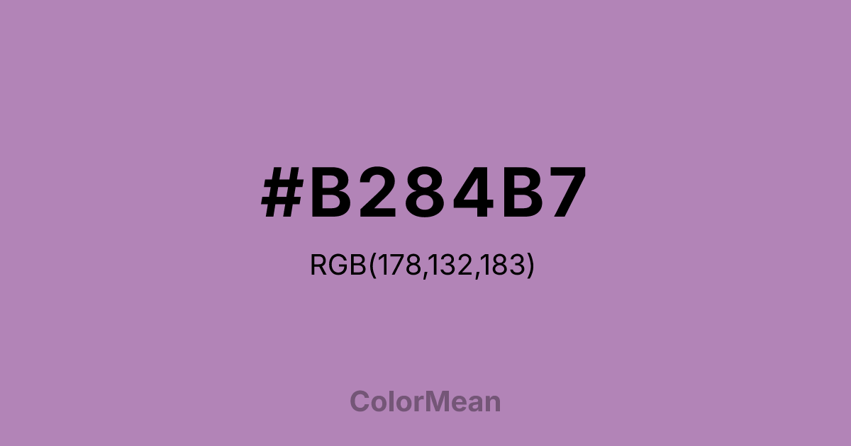 #B284B7 color swatch