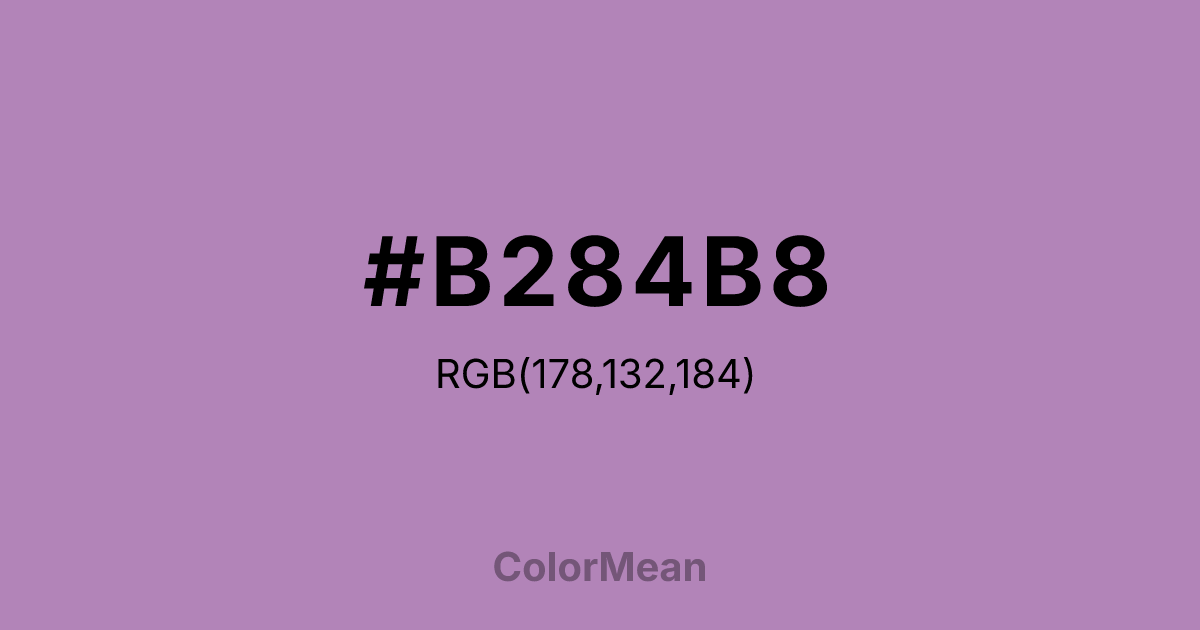 #B284B8 color swatch