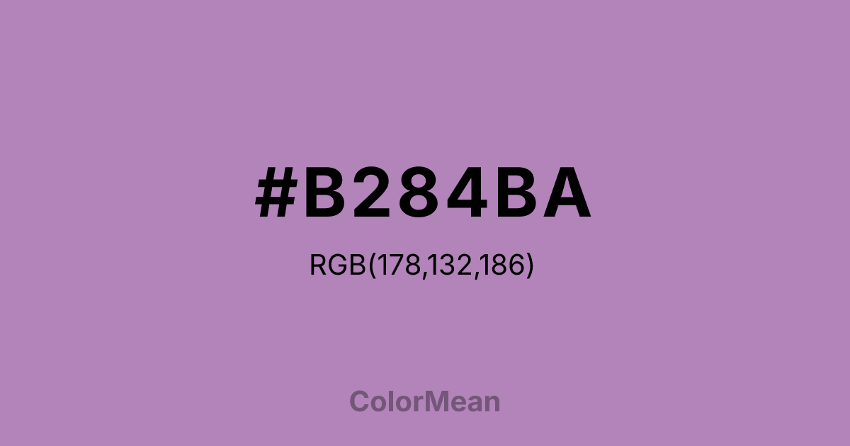 #B284BA color swatch