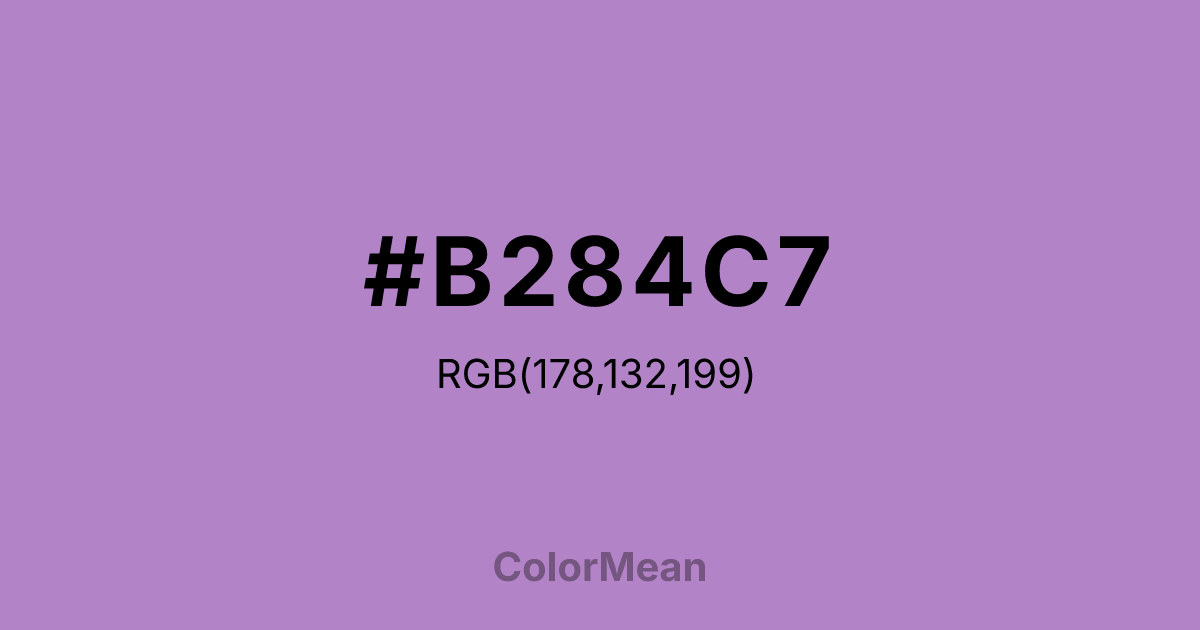 #B284C7 color swatch