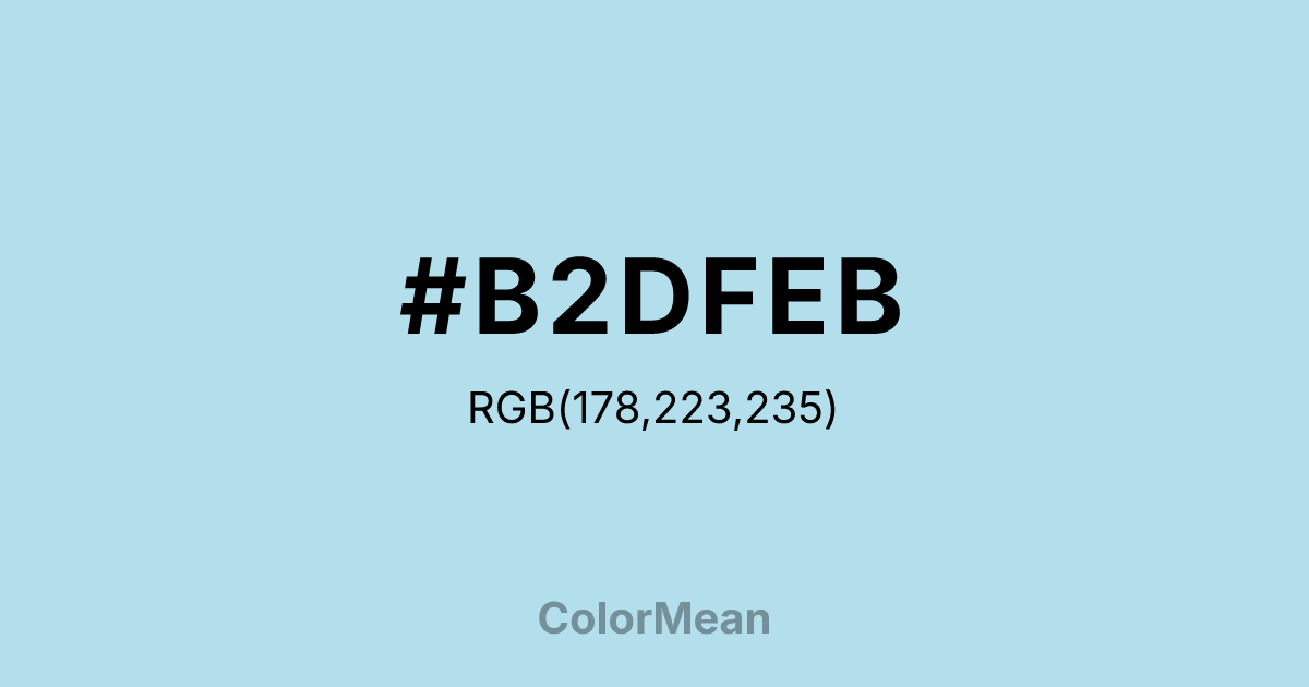 #B2DFEB color swatch