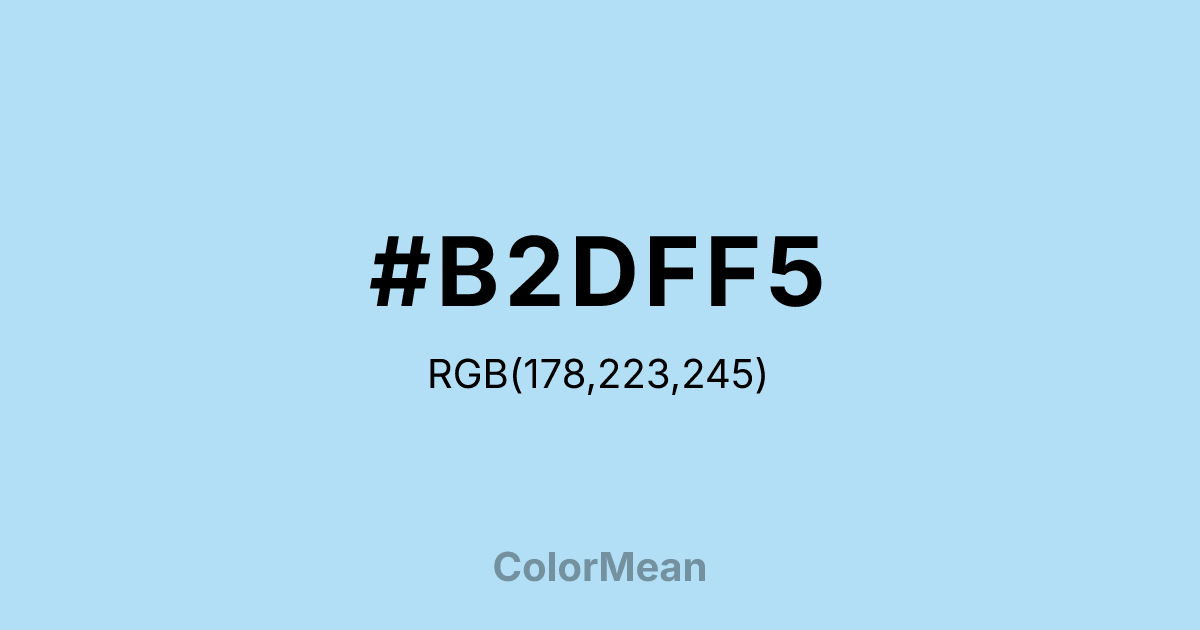 #B2DFF5 color swatch