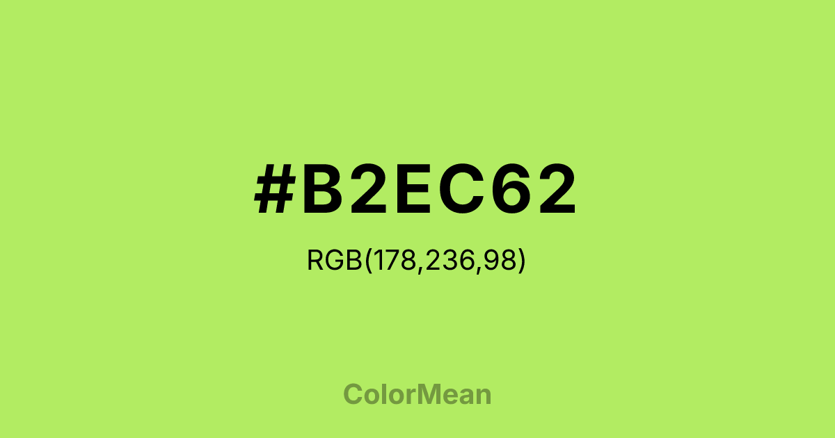 #B2EC62 color swatch