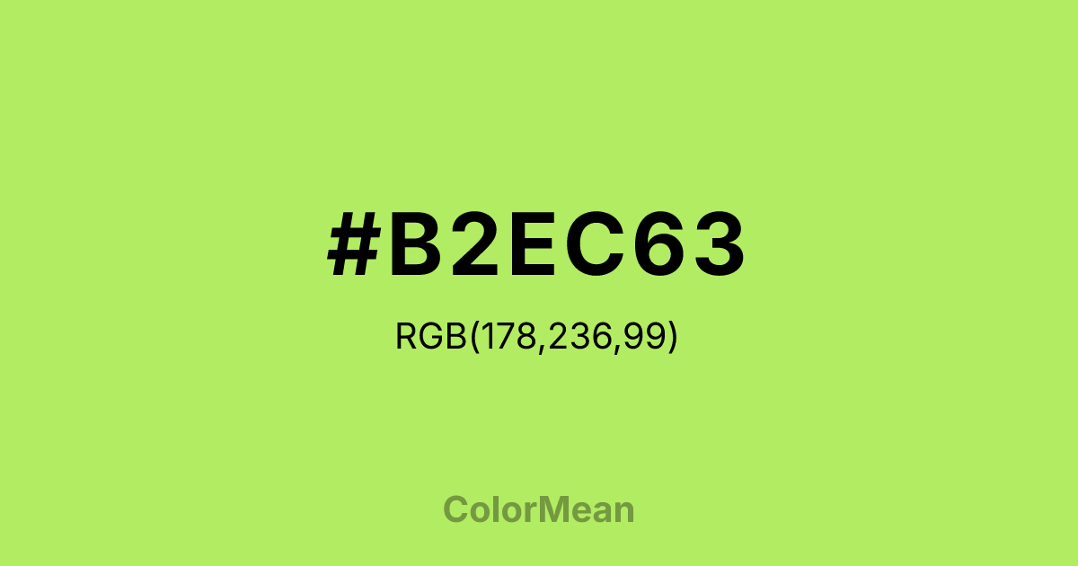 #B2EC63 color swatch