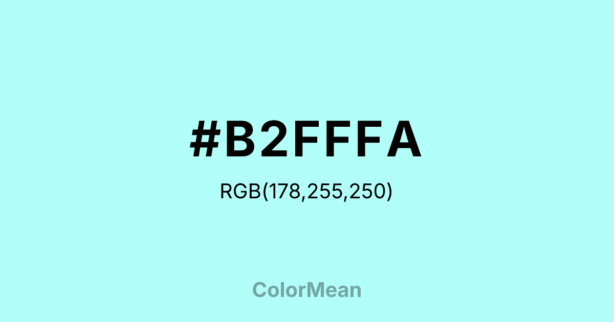 #B2FFFA color swatch