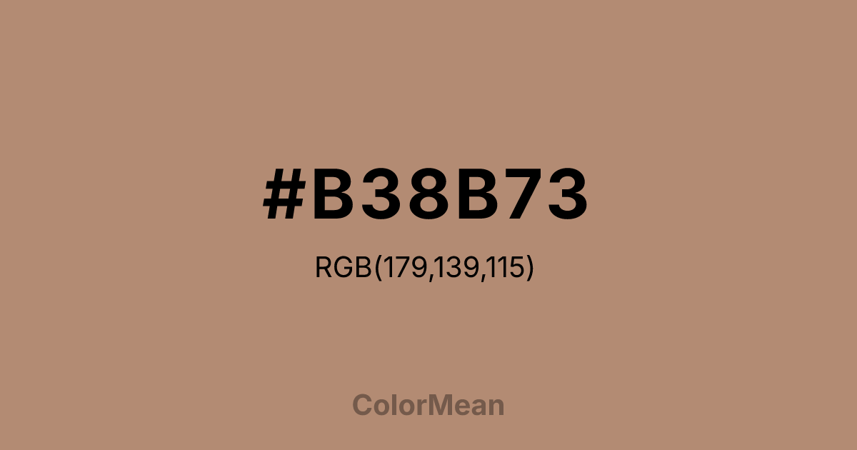 #B38B73 color swatch