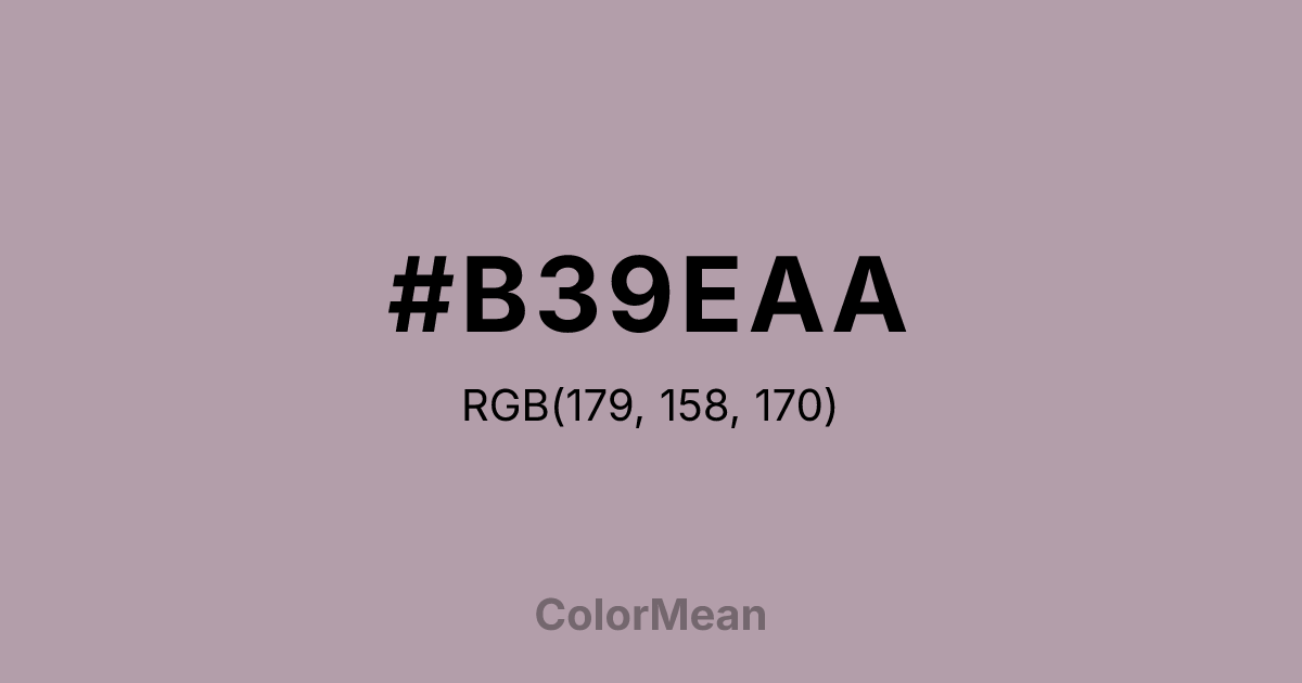 #B39EAA color swatch