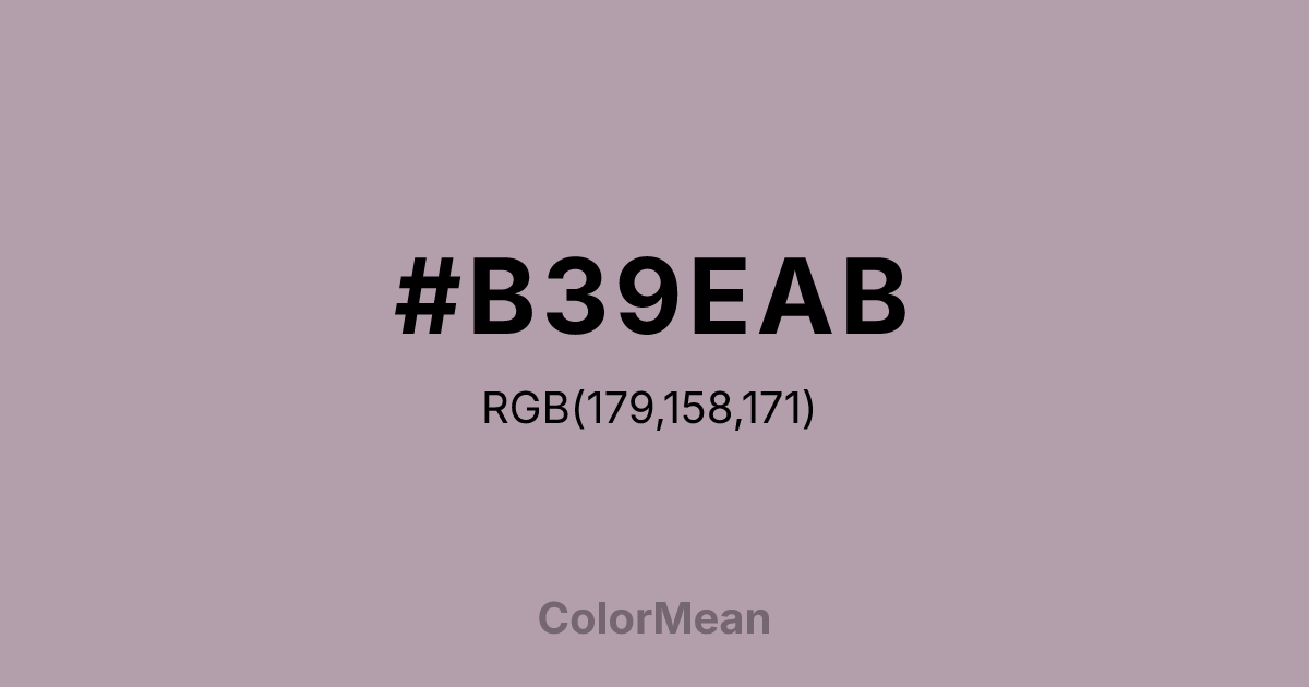 #B39EAB color swatch