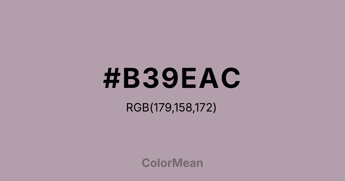 #B39EAC color swatch