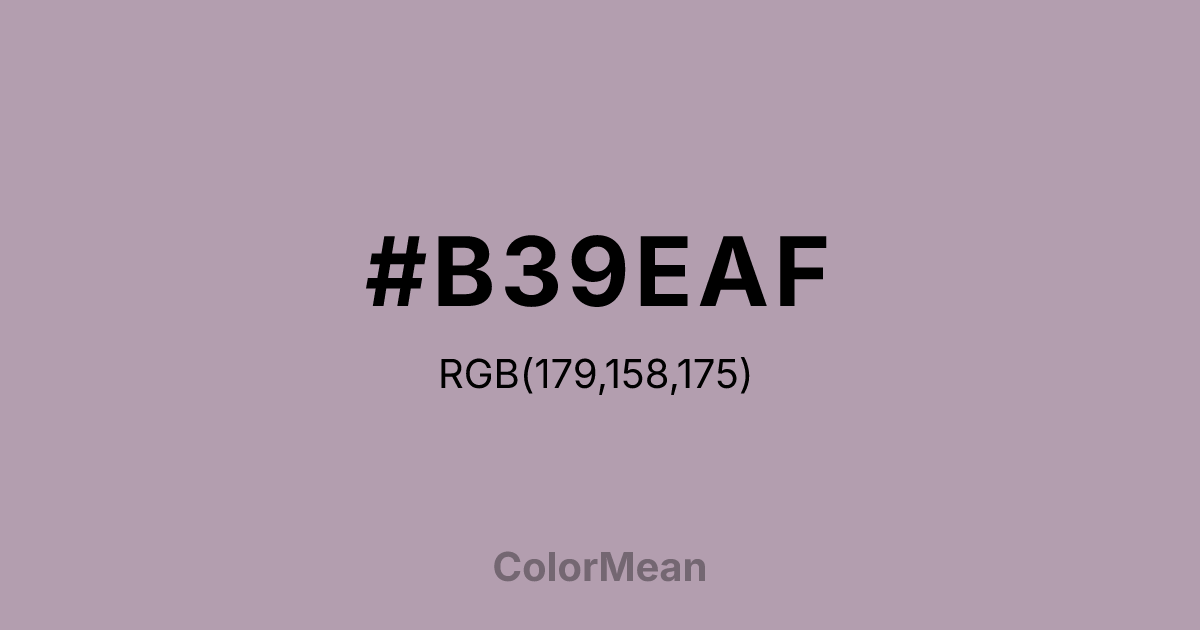 #B39EAF color swatch
