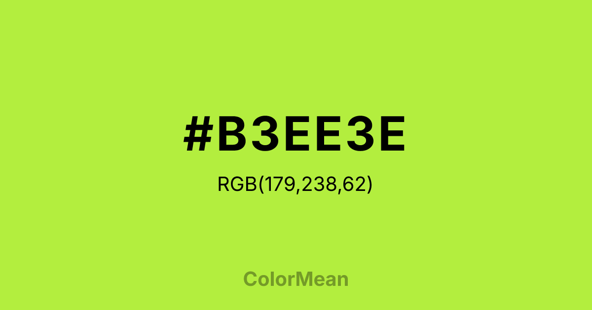 #B3EE3E color swatch