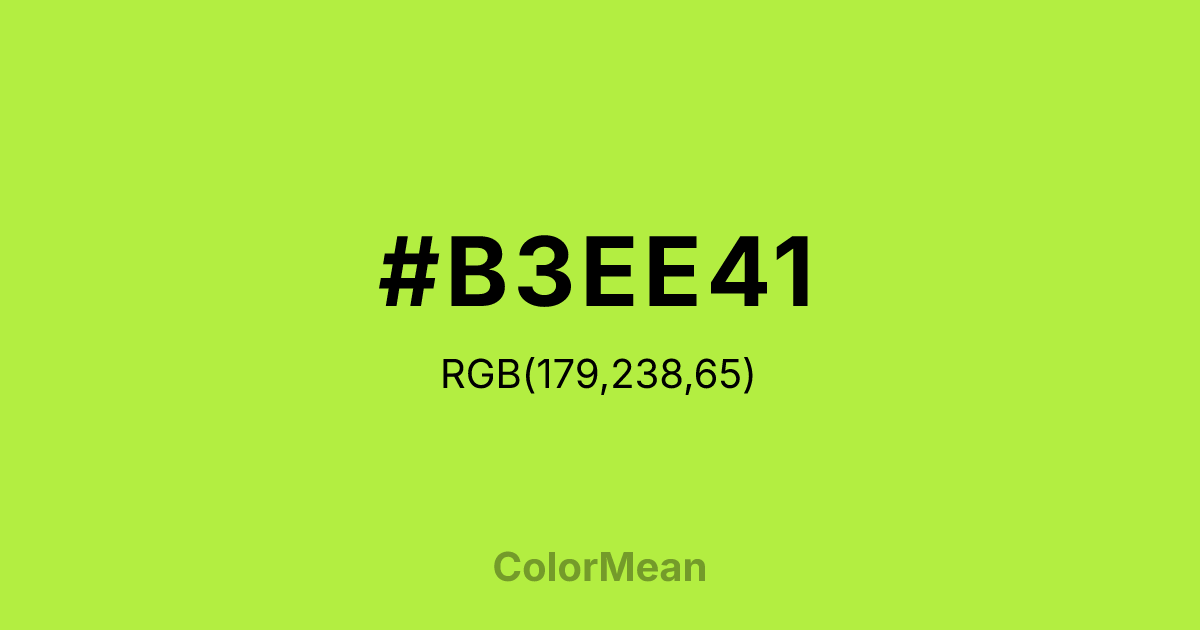 #B3EE41 color swatch