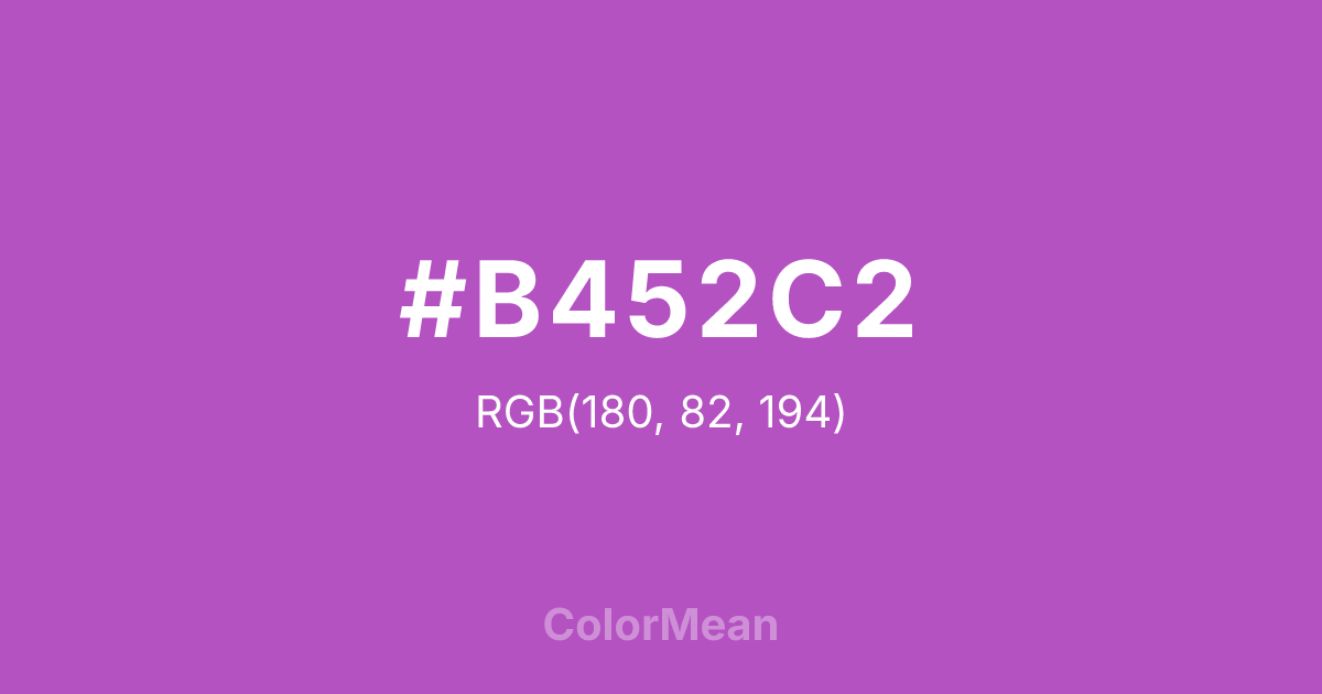 #B452C2 color swatch