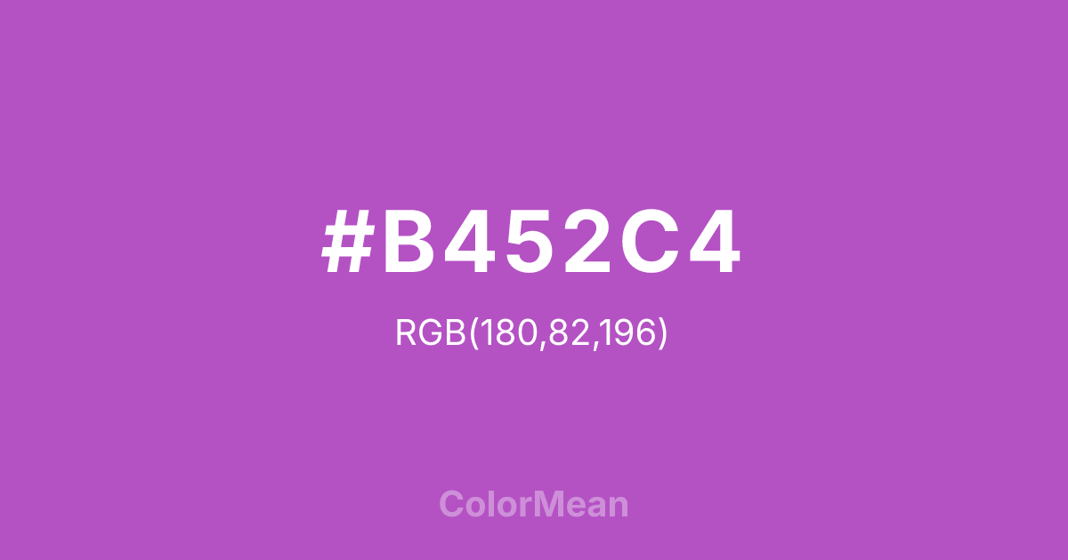 #B452C4 color swatch