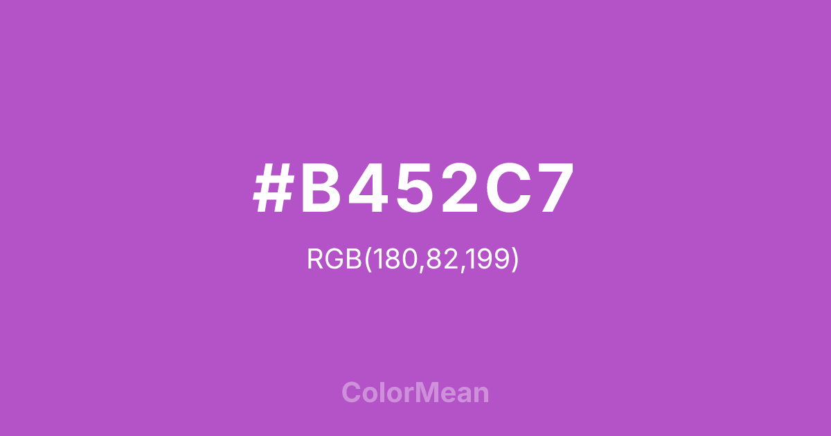 #B452C7 color swatch
