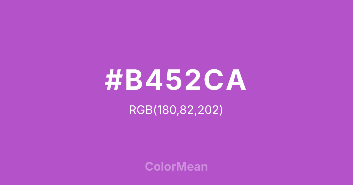 #B452CA color swatch