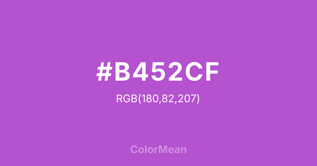 #B452CF color swatch