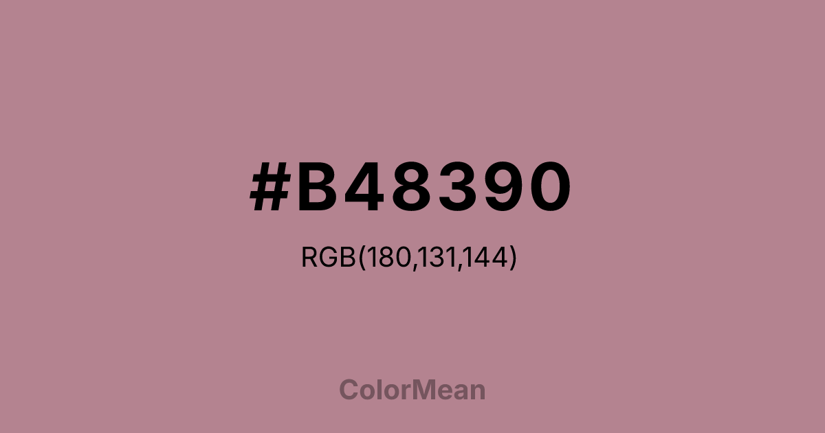 #B48390 color swatch