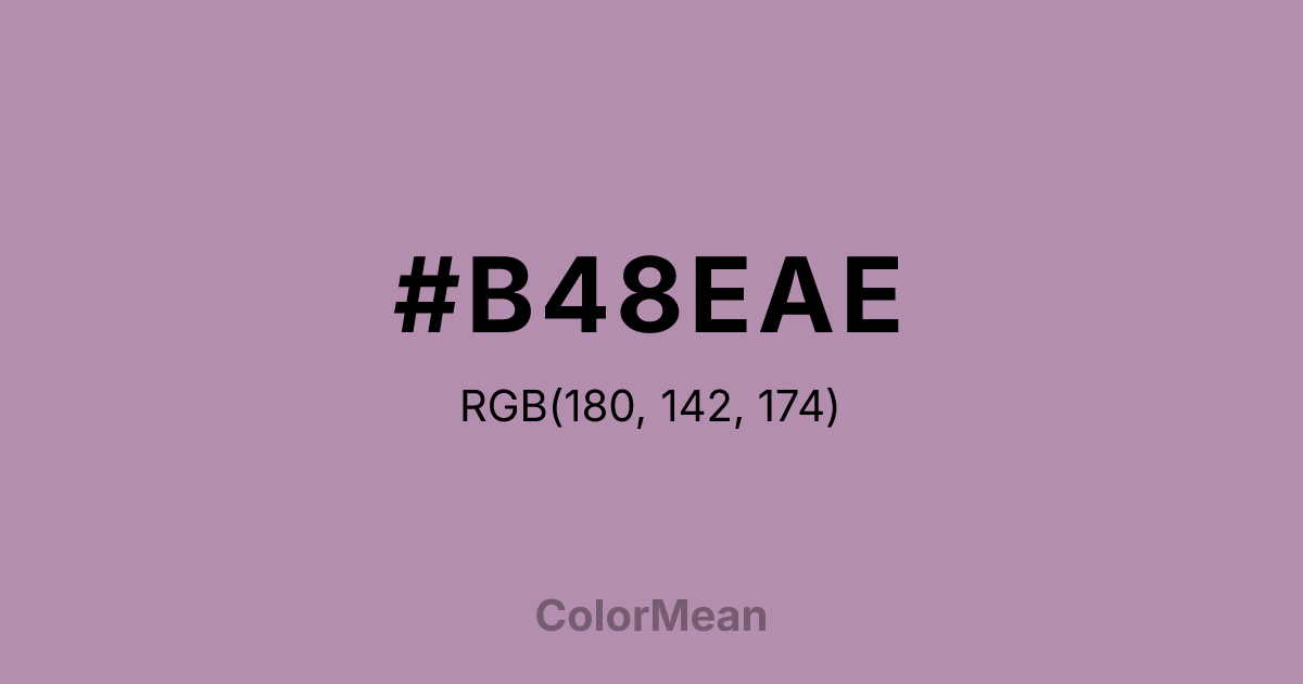 #B48EAE color swatch
