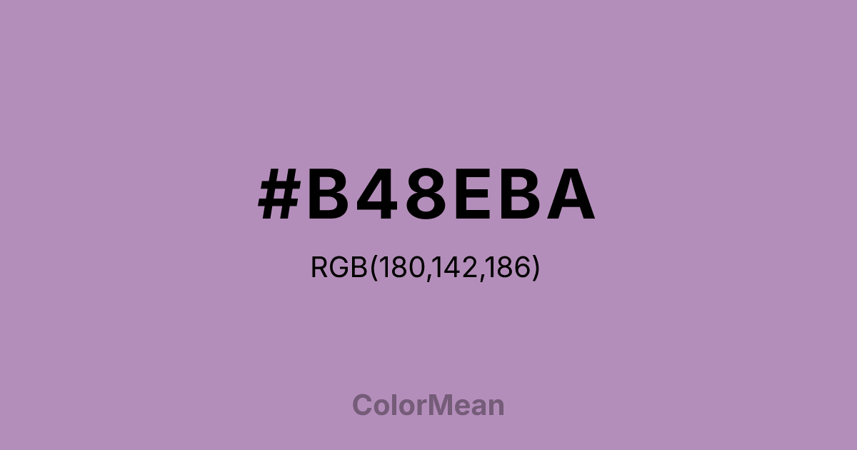 #B48EBA color swatch