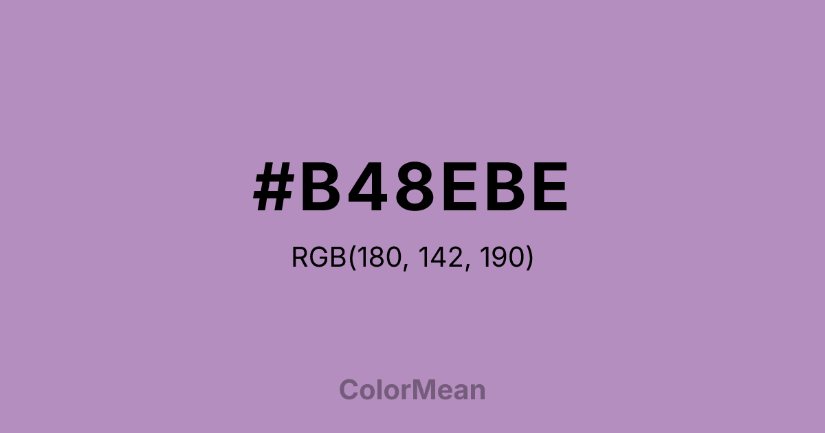 #B48EBE color swatch