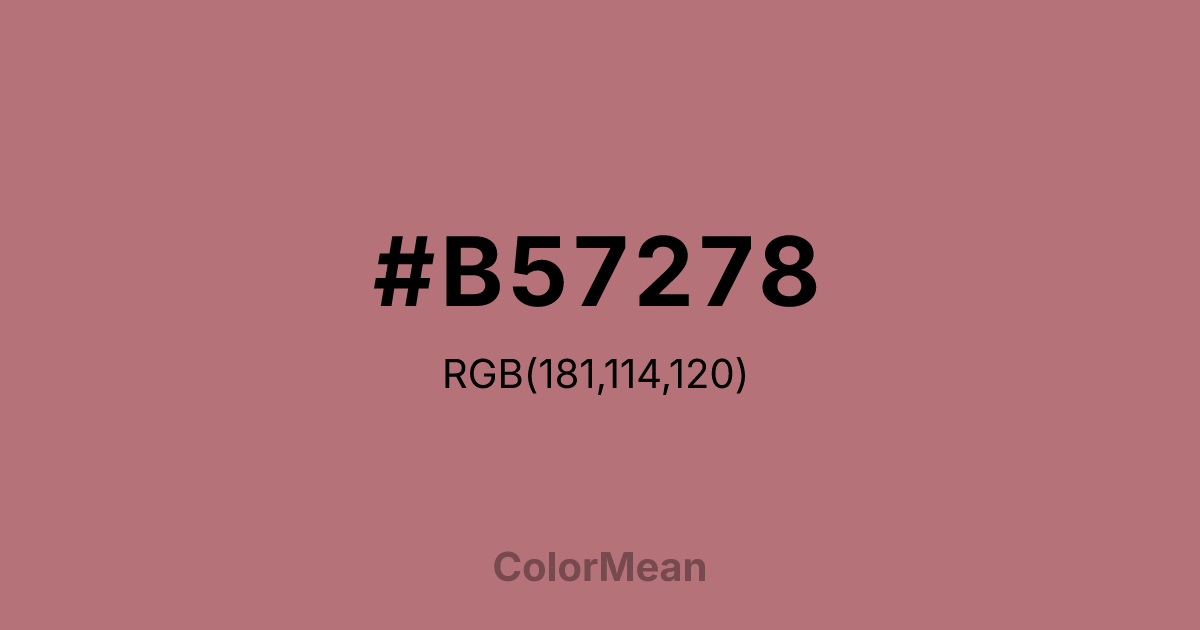 #B57278 color swatch