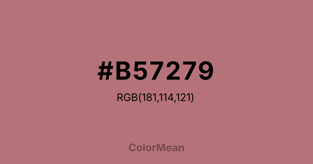 #B57279 color swatch
