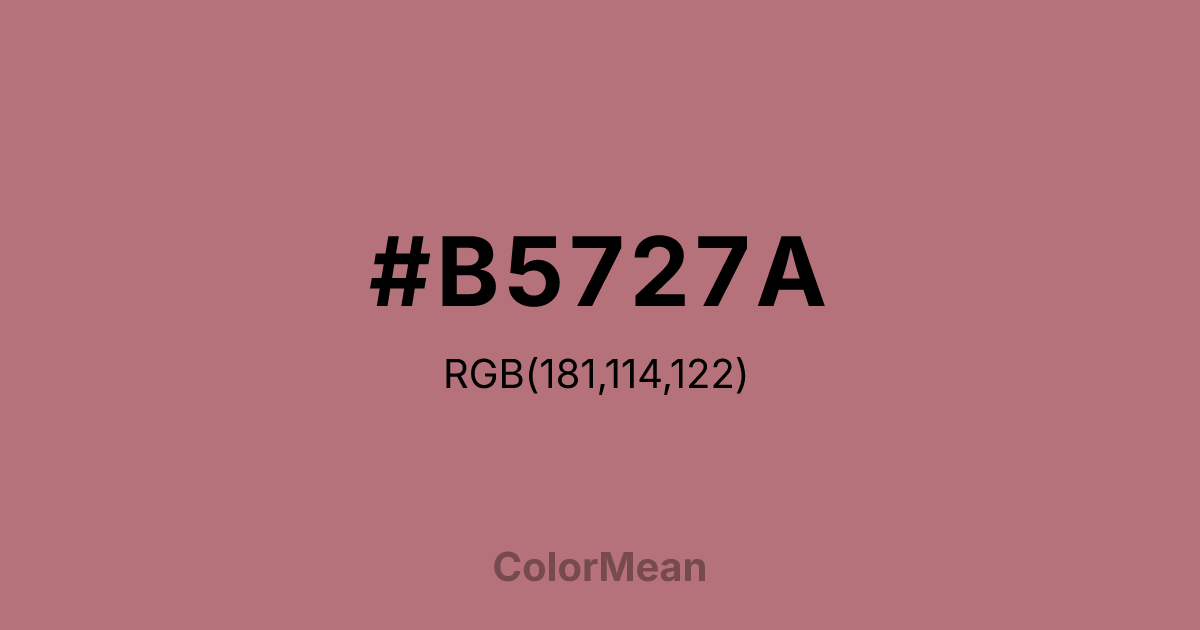 #B5727A color swatch