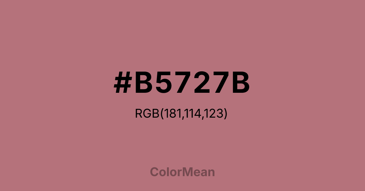 #B5727B color swatch