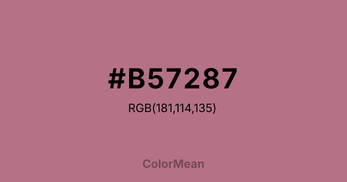 #B57287 color swatch