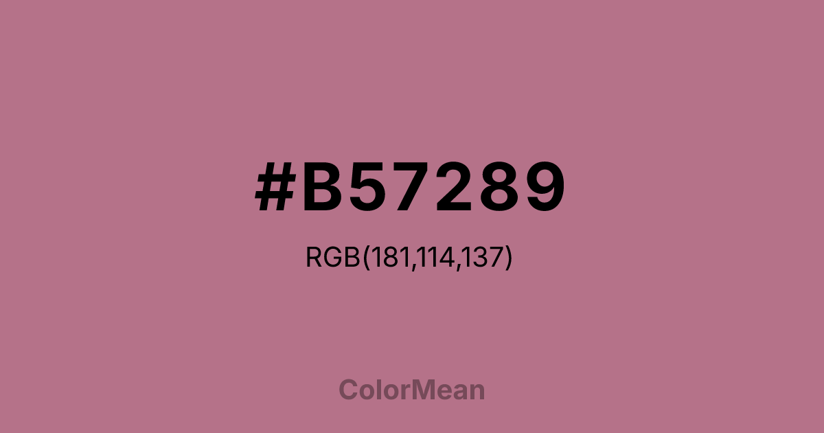 #B57289 color swatch