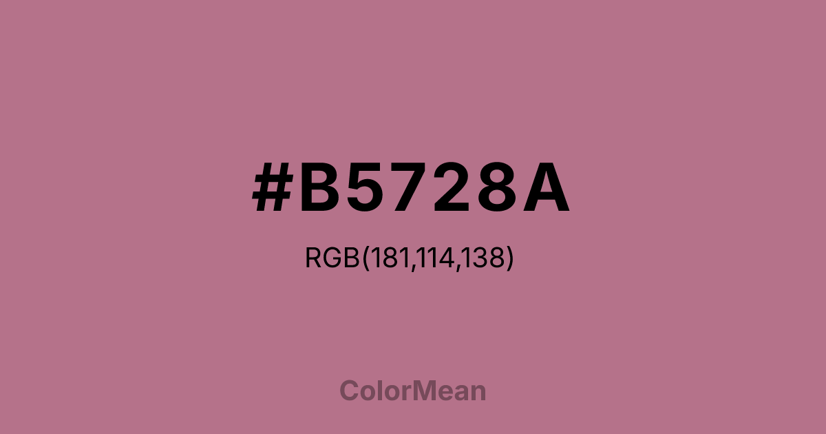 #B5728A color swatch