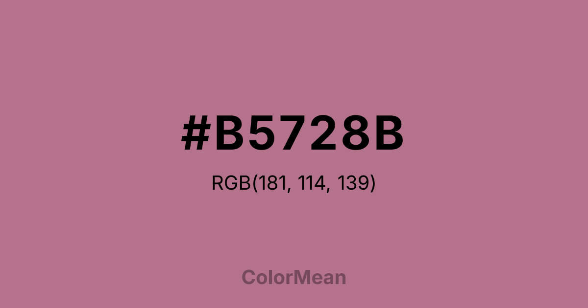 #B5728B color swatch