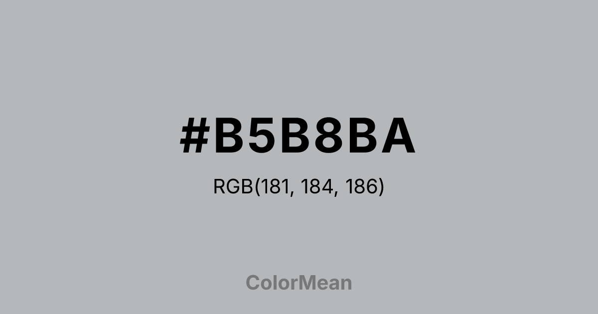 #B5B8BA color swatch