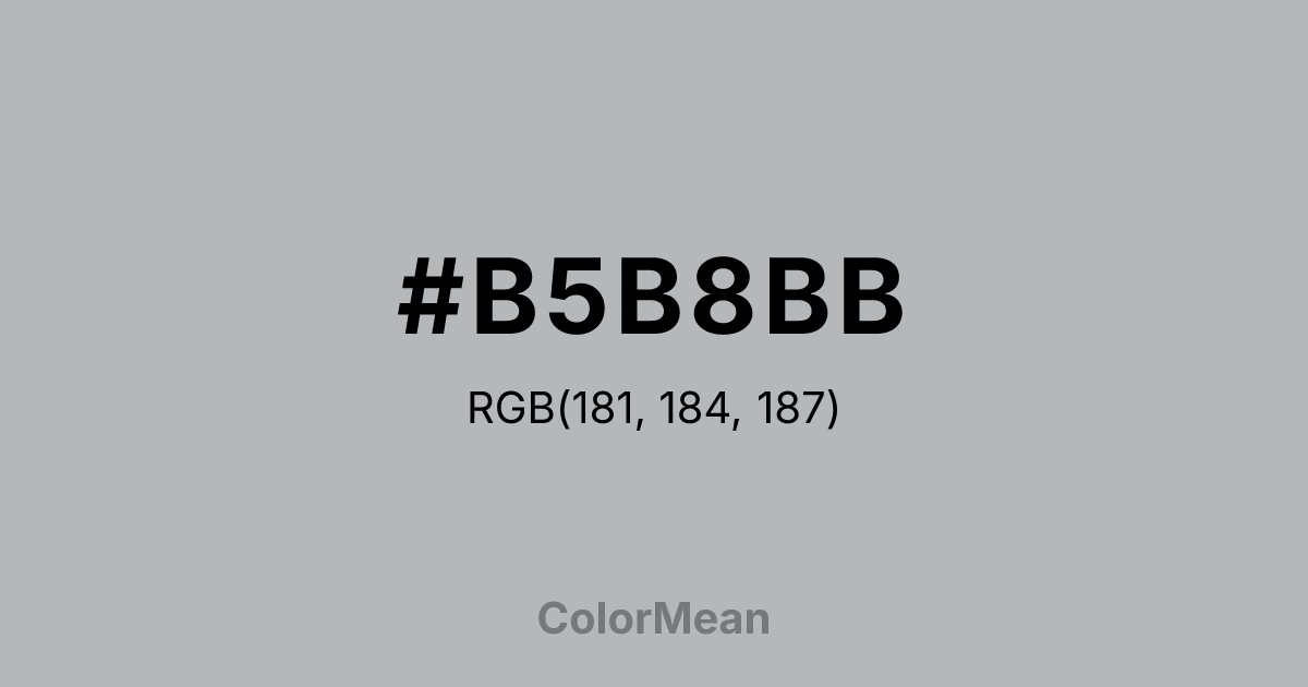 #B5B8BB color swatch