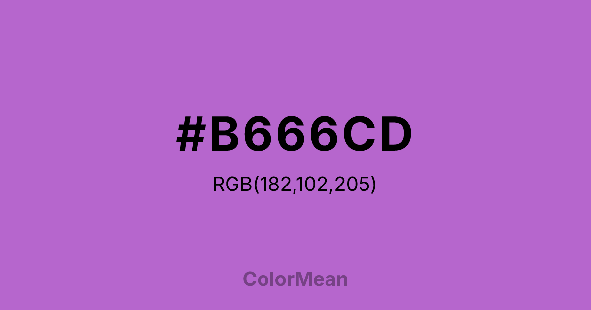 #B666CD color swatch