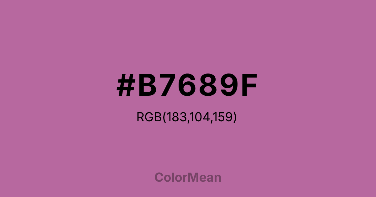 #B7689F color swatch