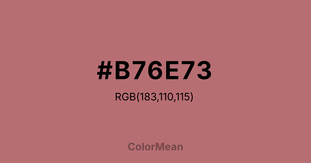 #B76E73 color swatch