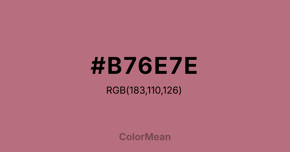#B76E7E color swatch