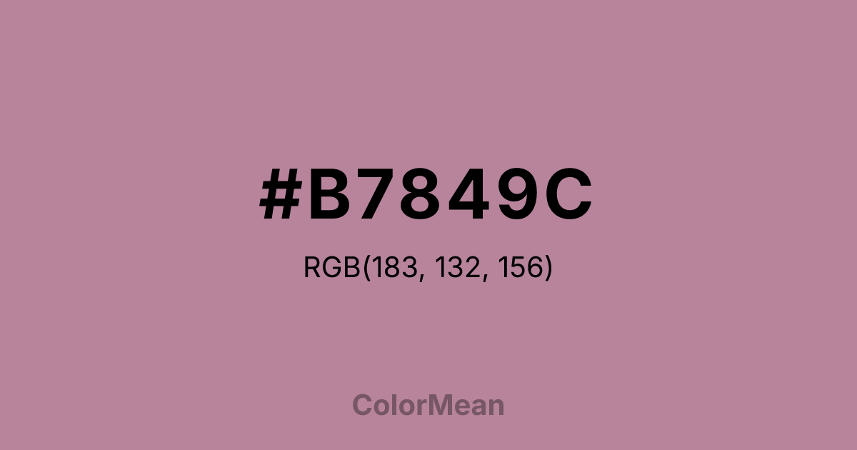 #B7849C color swatch