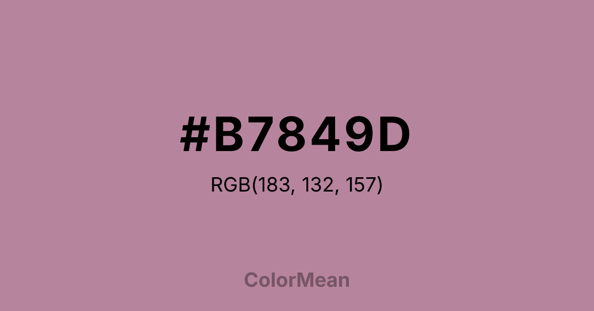 #B7849D color swatch