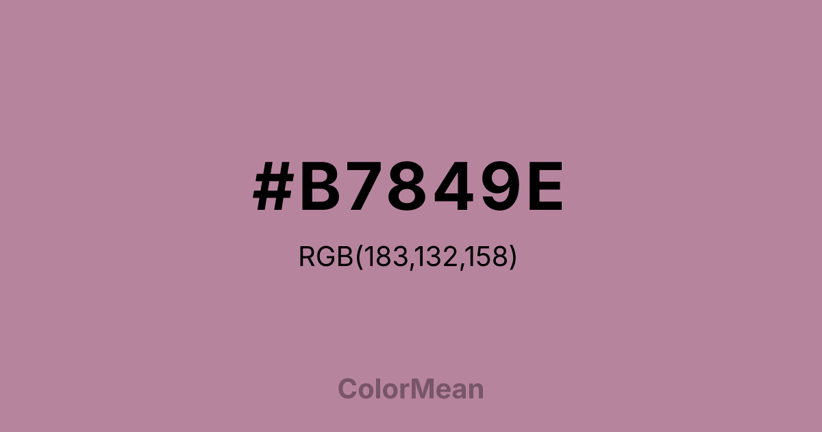 #B7849E color swatch